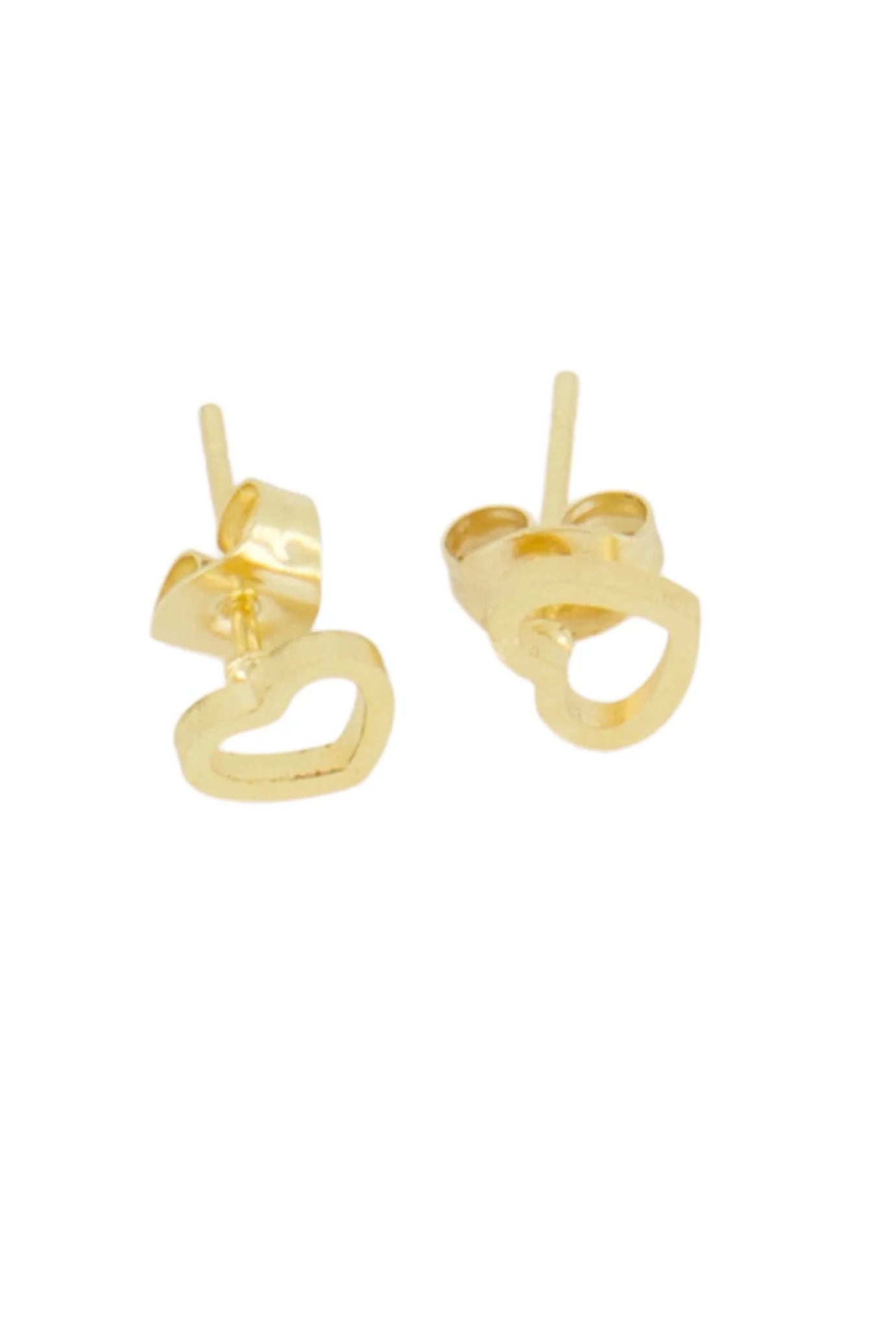 Zusss - open hartje studs oorbellen