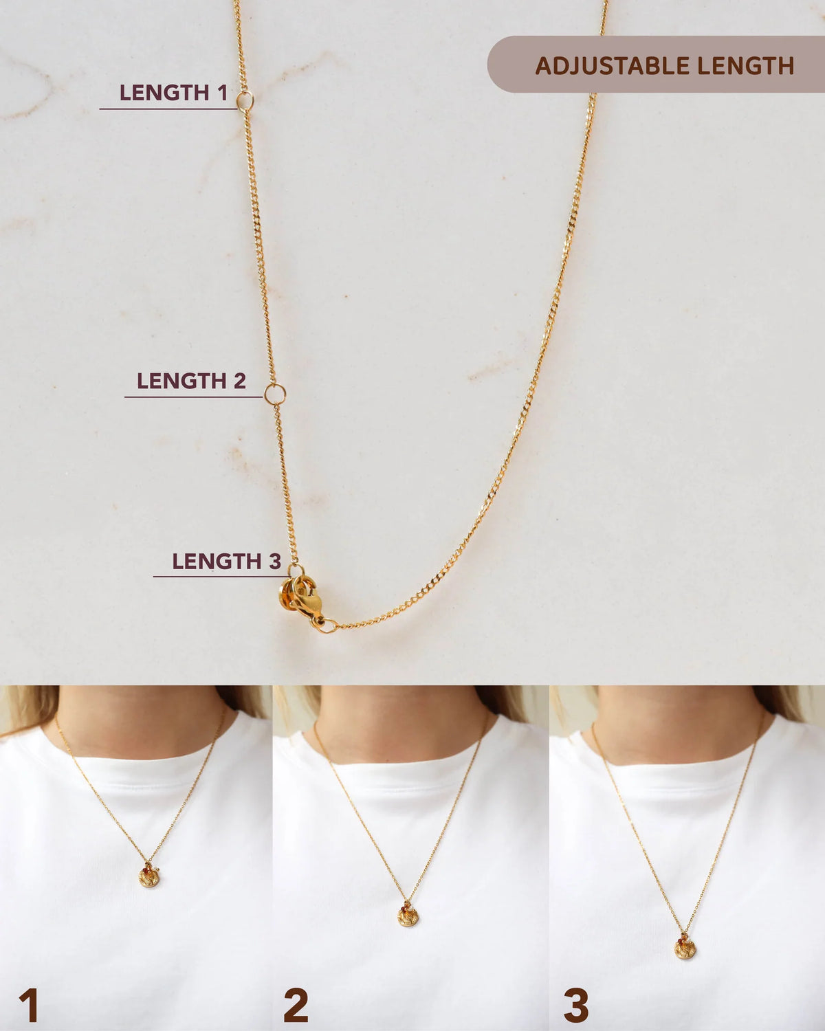 Label Kiki - coin necklace gold