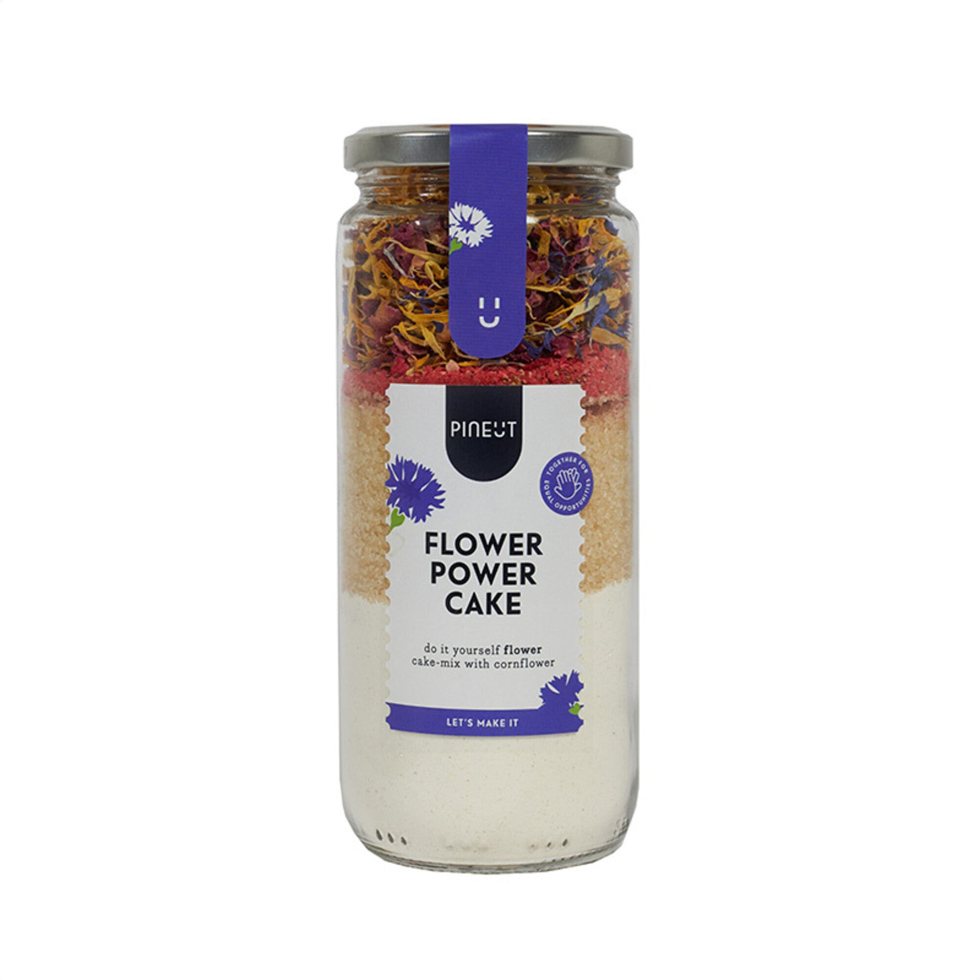 Pineut - cake jar - flower power cake