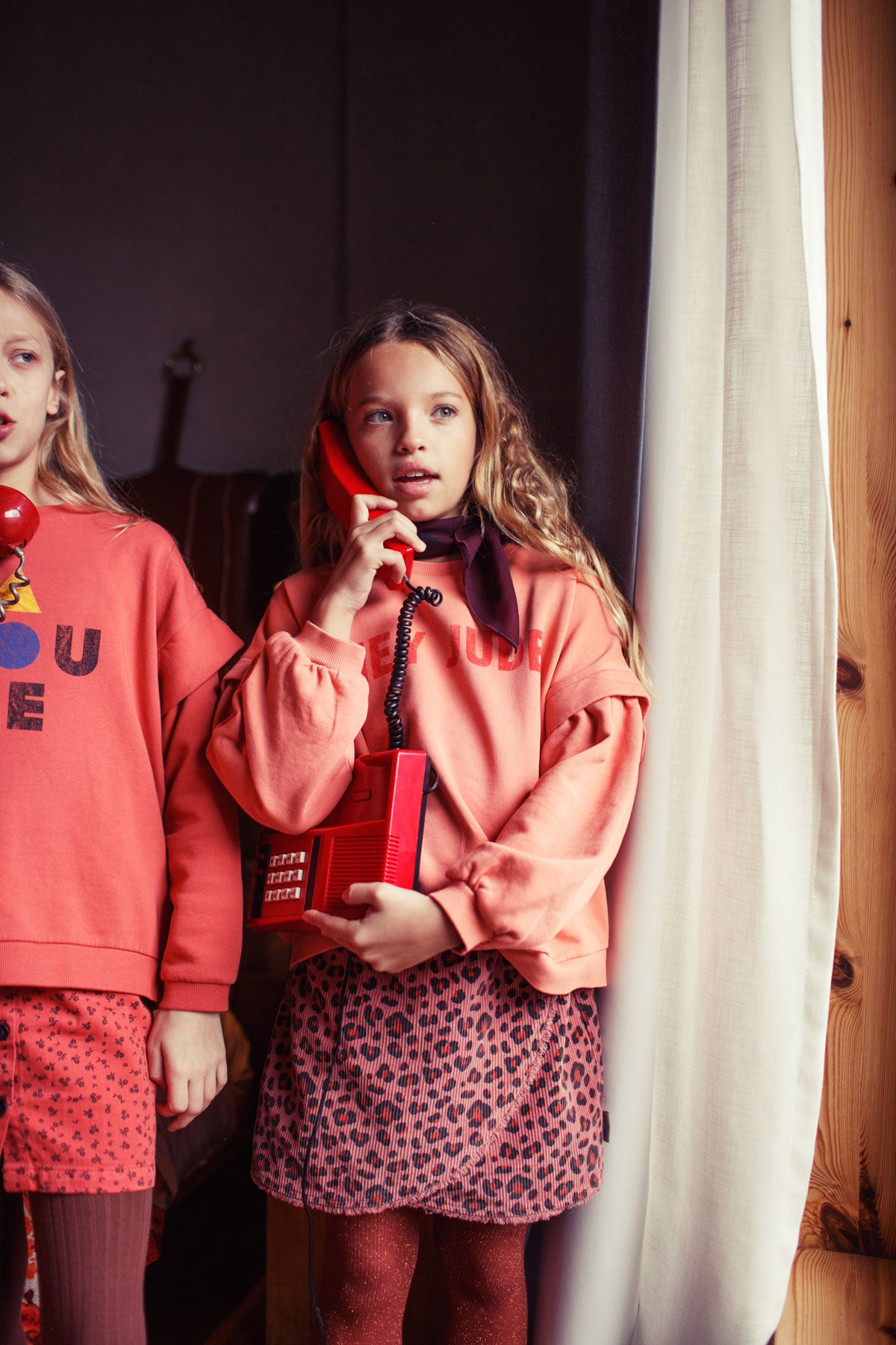 Piupiuchick - sweatshirt - pink with hey jude print