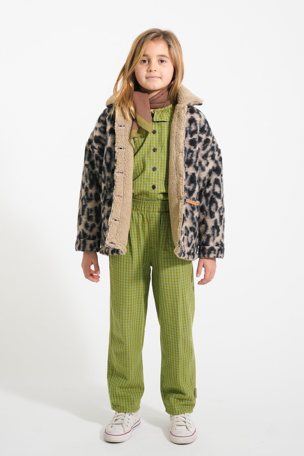 Piupiuchick - unisex trousers - green checkered