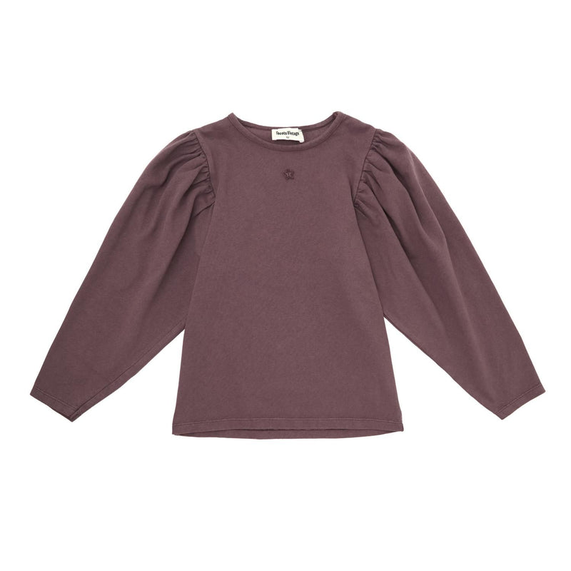 Tocoto Vintage - gathered sleeve t-shirt - dark pink