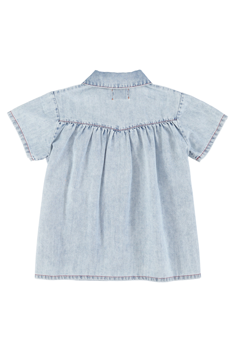 Piupiuchick - short dress - blue light denim
