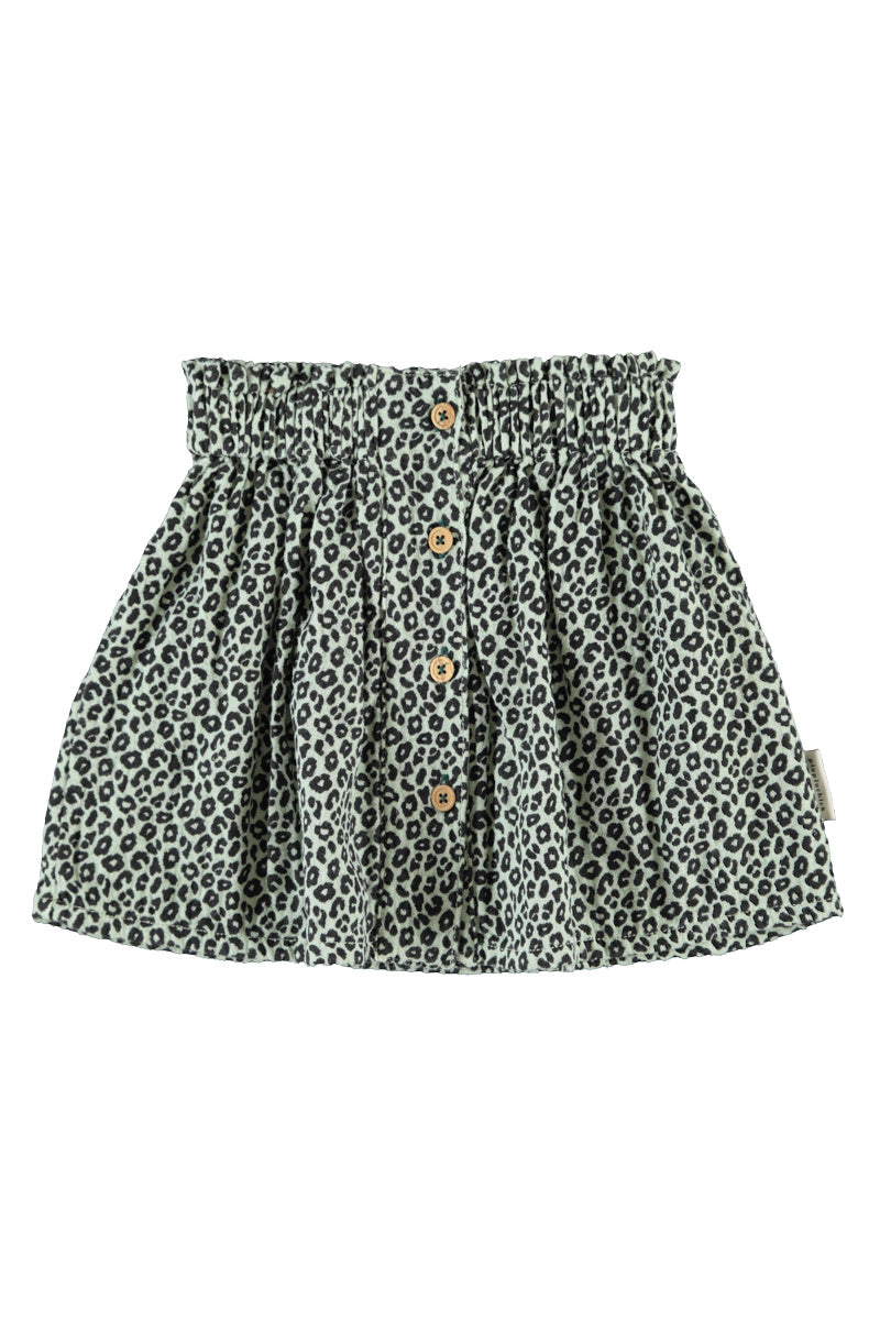 Piupiuchick - short skirt - mint green with anima print