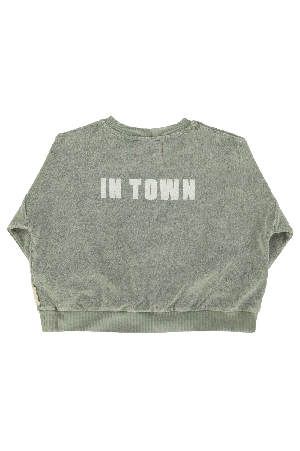 Piupiuchick - sweatshirt - washed green with best friends print