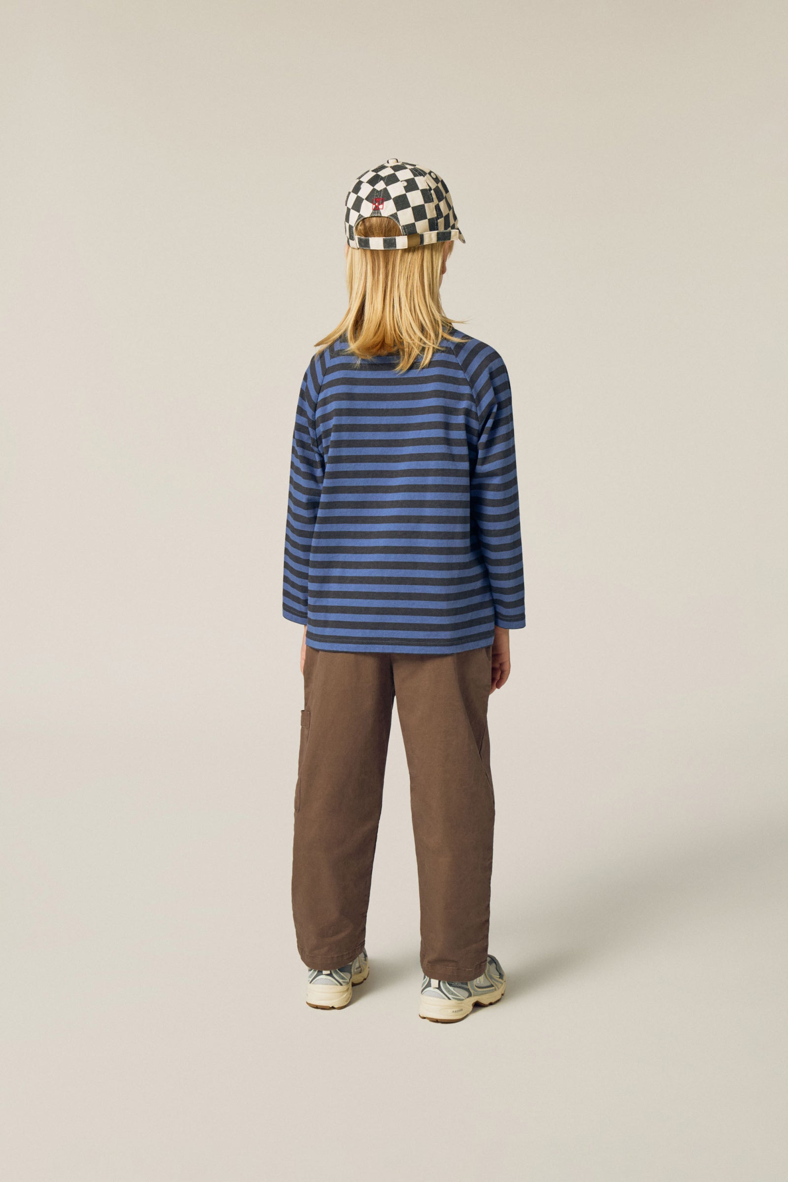 The Campamento - blue and grey stripes tshirt