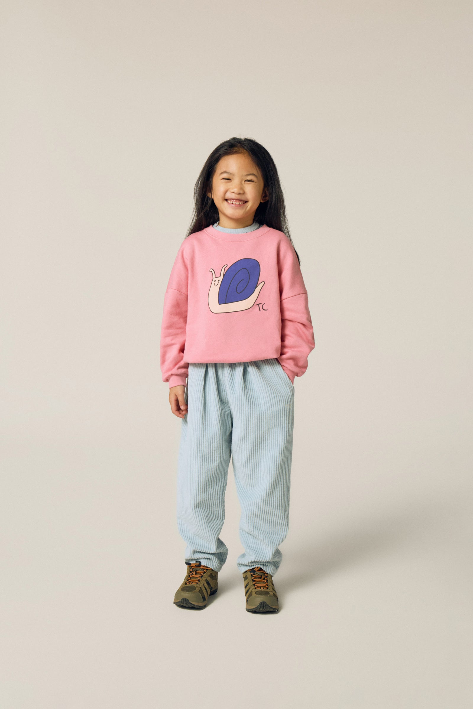 The Campamento - snail pink sweatshirt