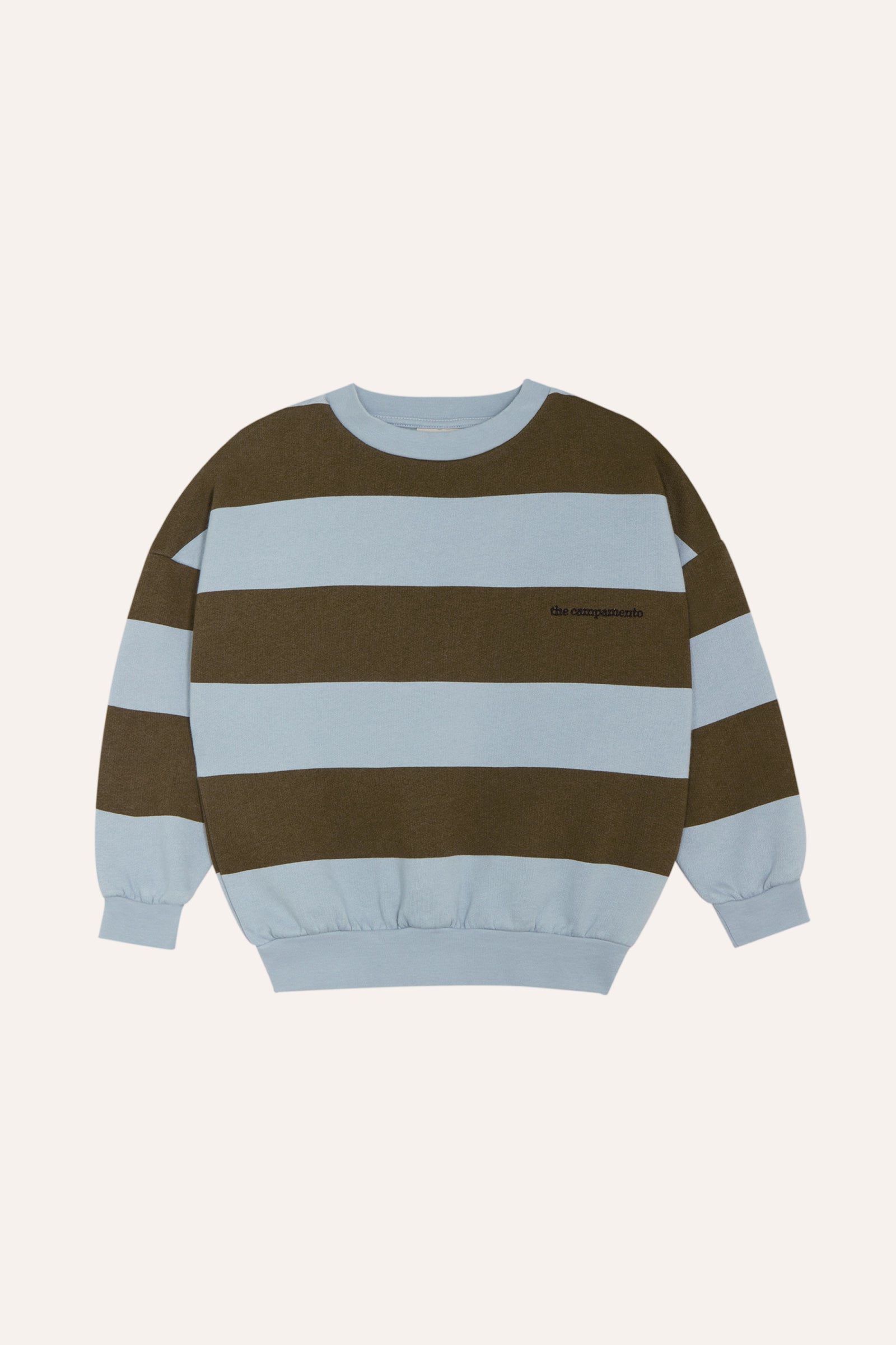 The Campamento - green stripes sweatshirt