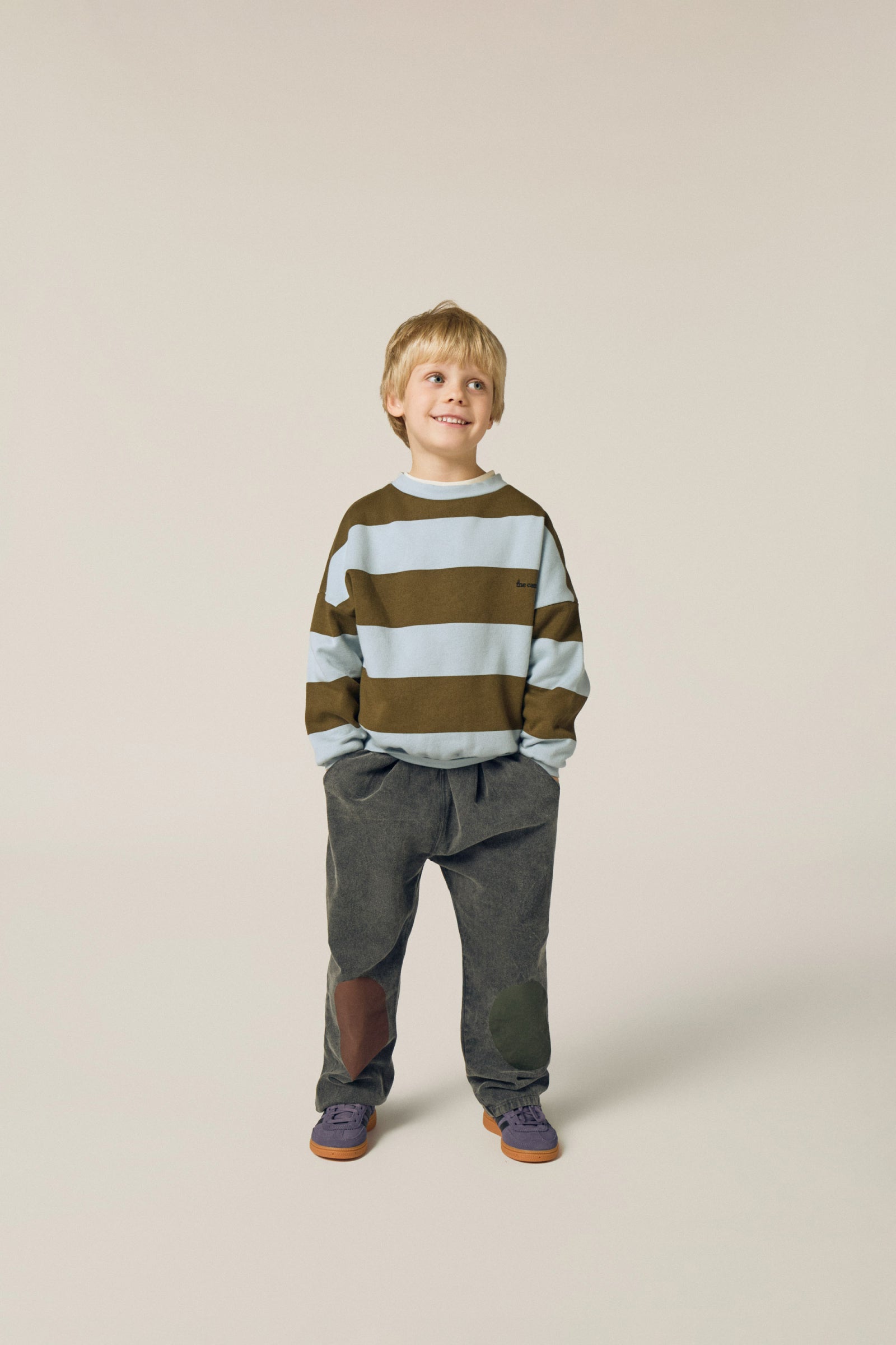 The Campamento - green stripes sweatshirt