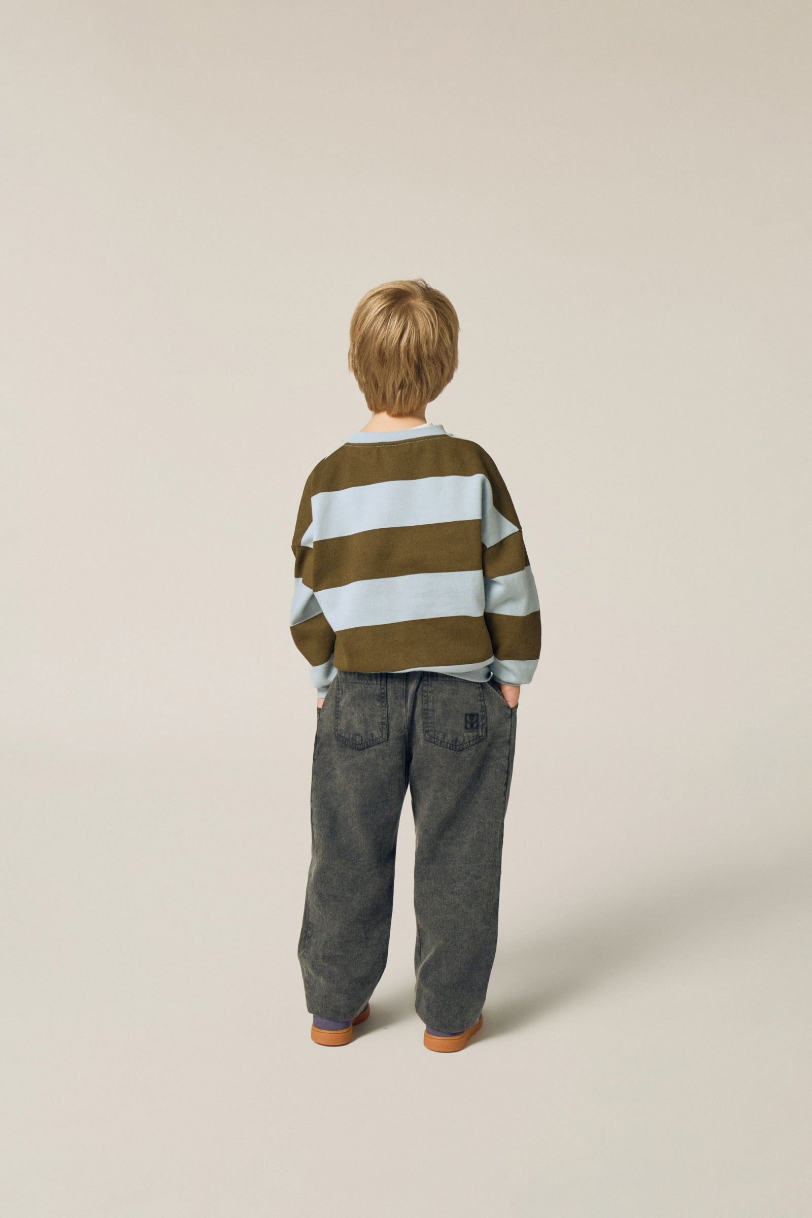 The Campamento - green stripes sweatshirt