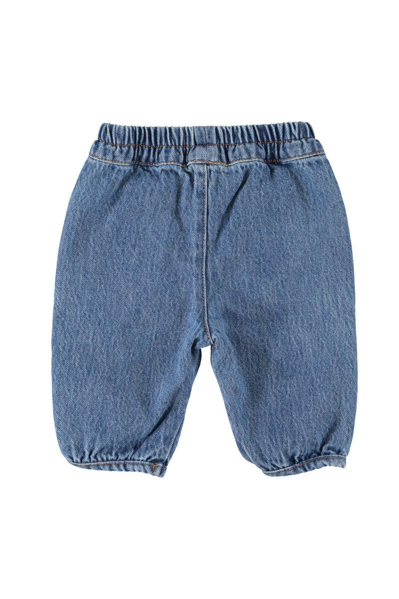 Piupiuchick - baby trousers - washed navy denim