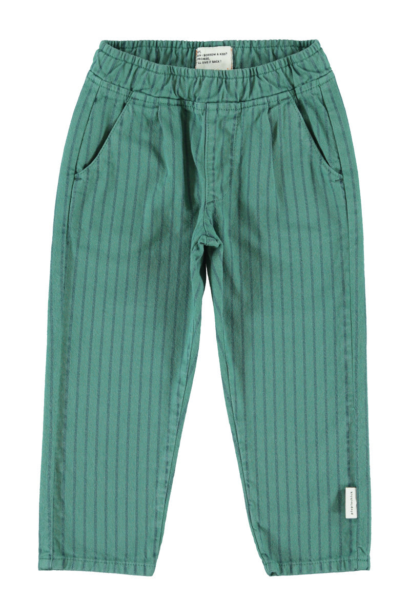 Piupiuchick - trousers - green with black stripes