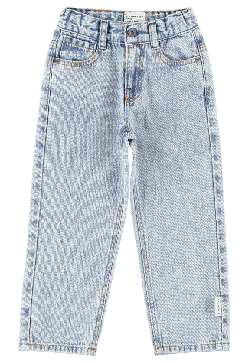 Piupiuchick - unisex trousers - light blue denim