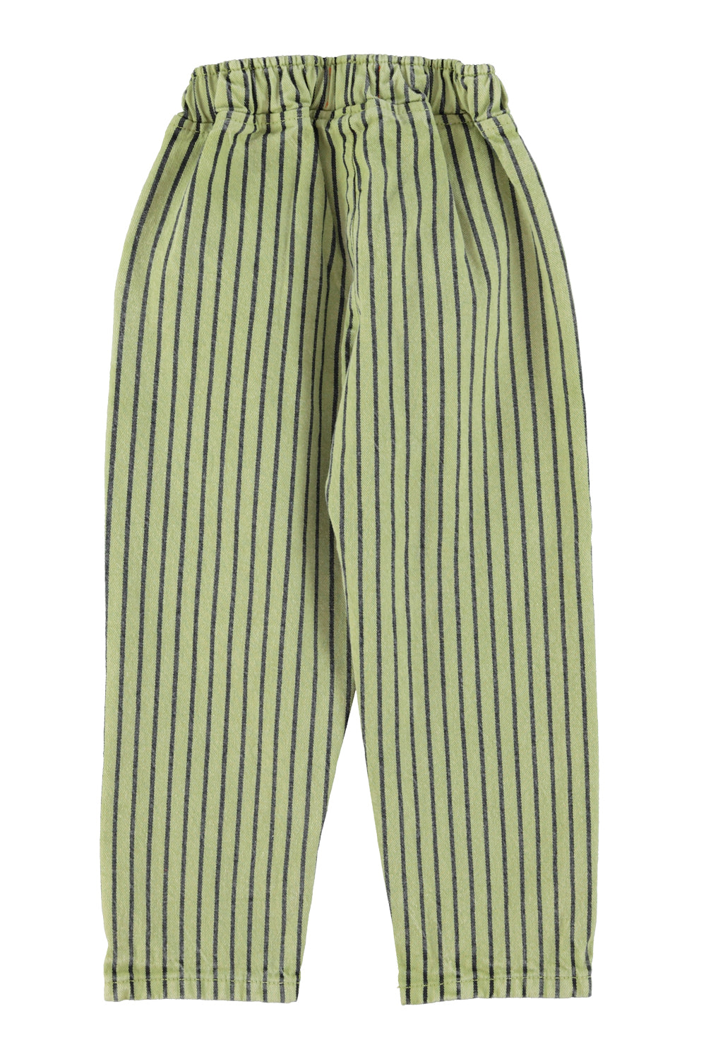 Piupiuchick - unisex trousers - green with indigo stripes