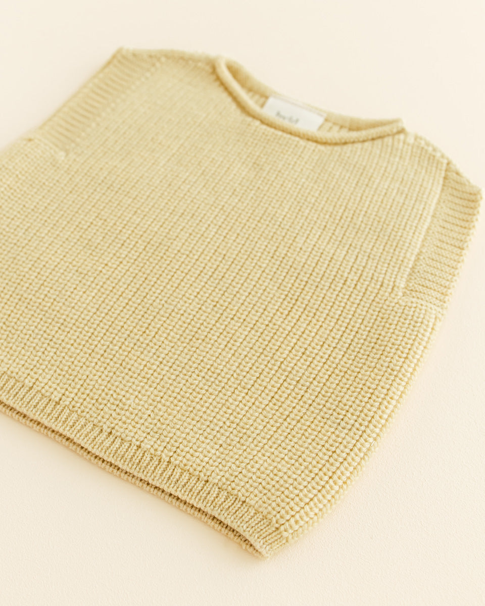 Hvid - harvey vest - light yellow