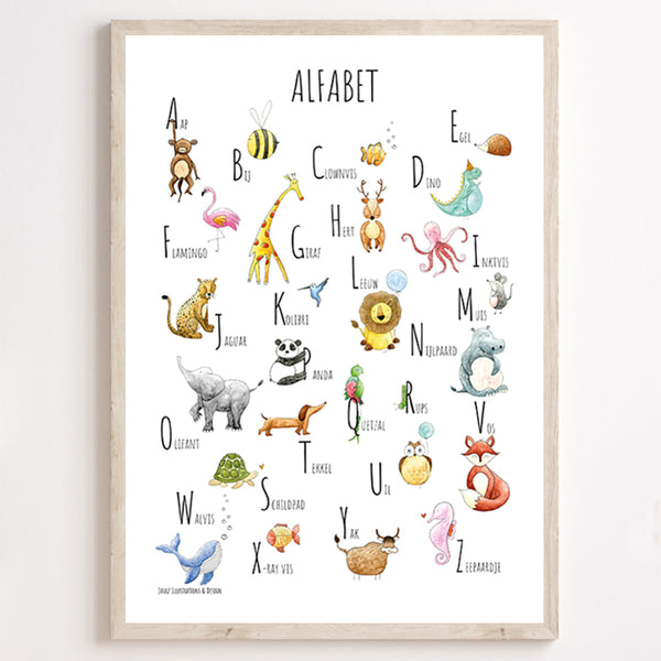 juulz poster alfabet kinderen educatief