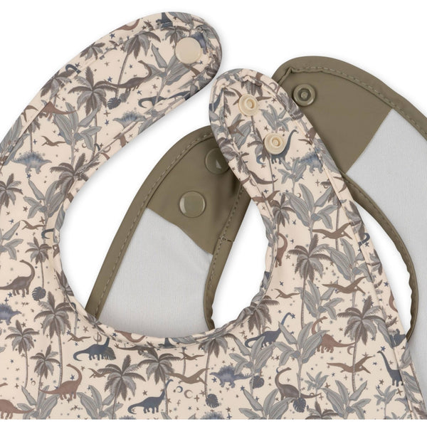 Konges Slojd - dinner bib - dino blue / overland trek