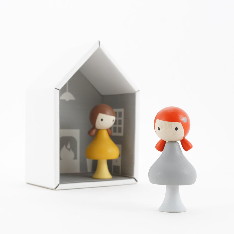 Clicques - houten magneetfiguurtjes - Emma & June