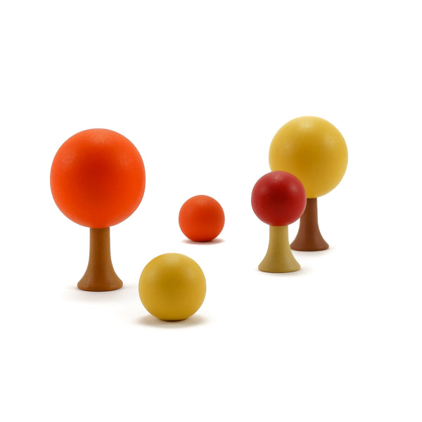 Clicques - houten magneetfiguurtjes - flora herfst