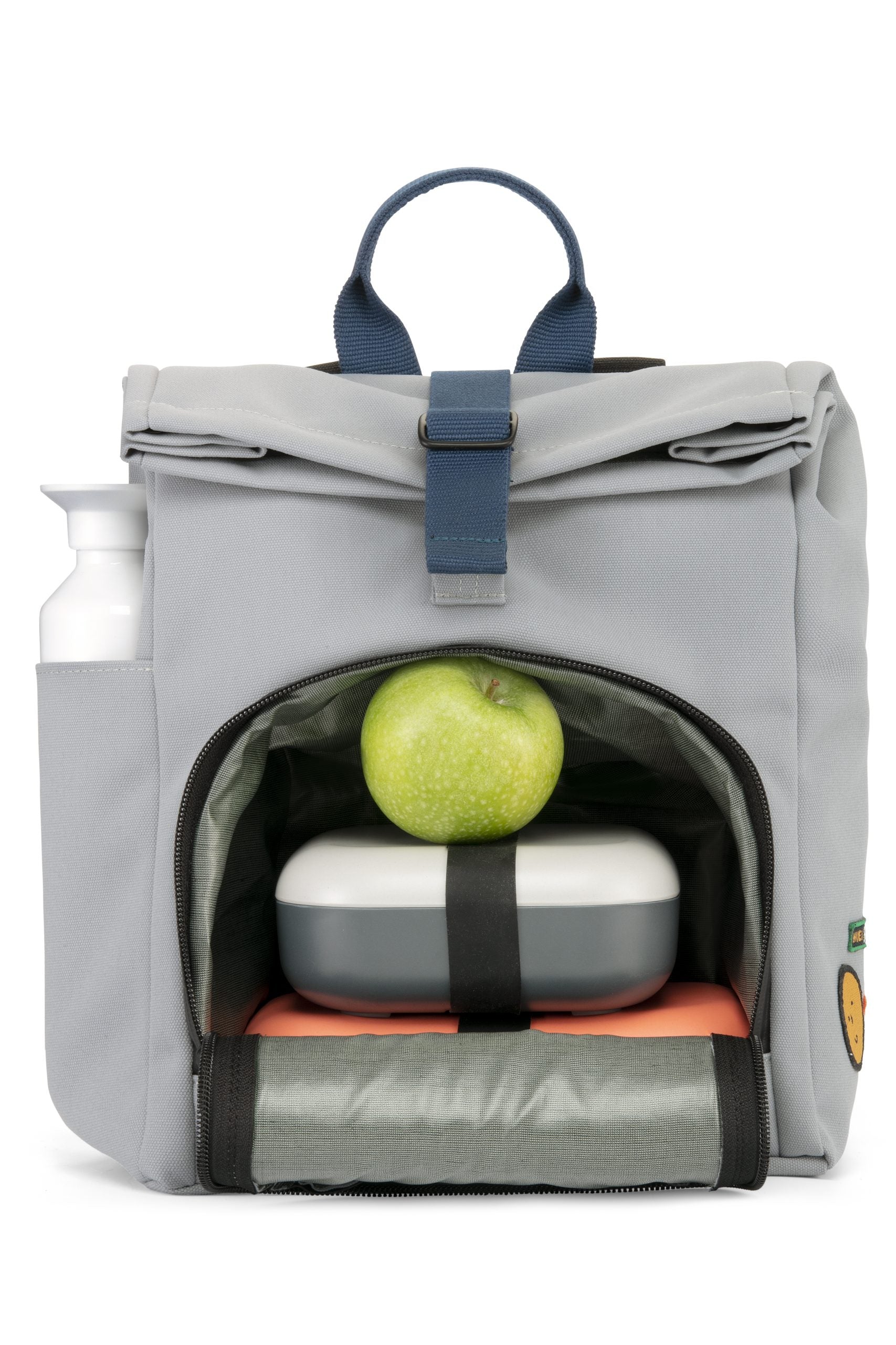 Dusq - mini bag - canvas cloud grey - ocean blue