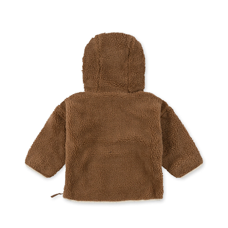 Konges Slojd - grizz teddy poncho - tobbaco brown