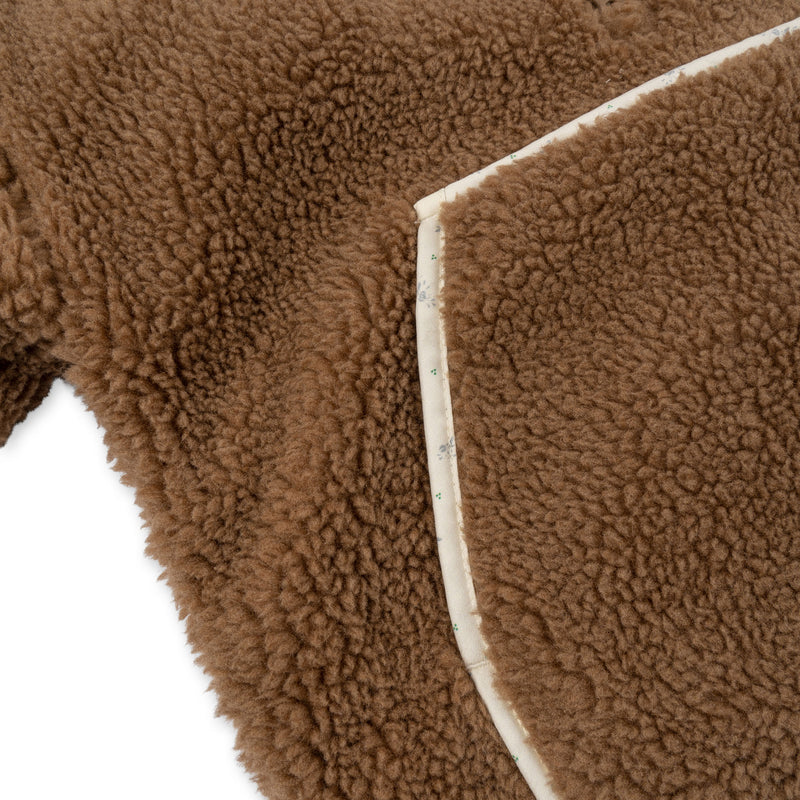 Konges Slojd - grizz teddy poncho - tobbaco brown