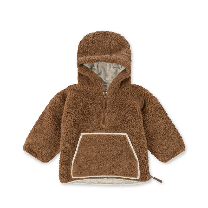 Konges Slojd - grizz teddy poncho - tobbaco brown