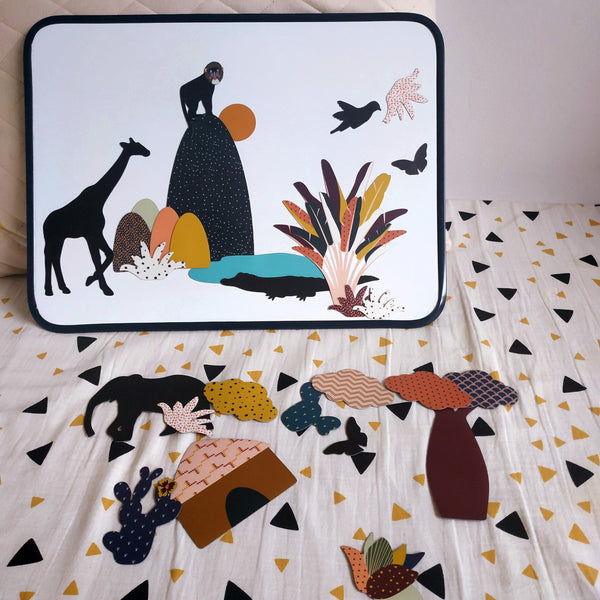 Ma Cabane à Rêves - magneetset - dieren Afrika