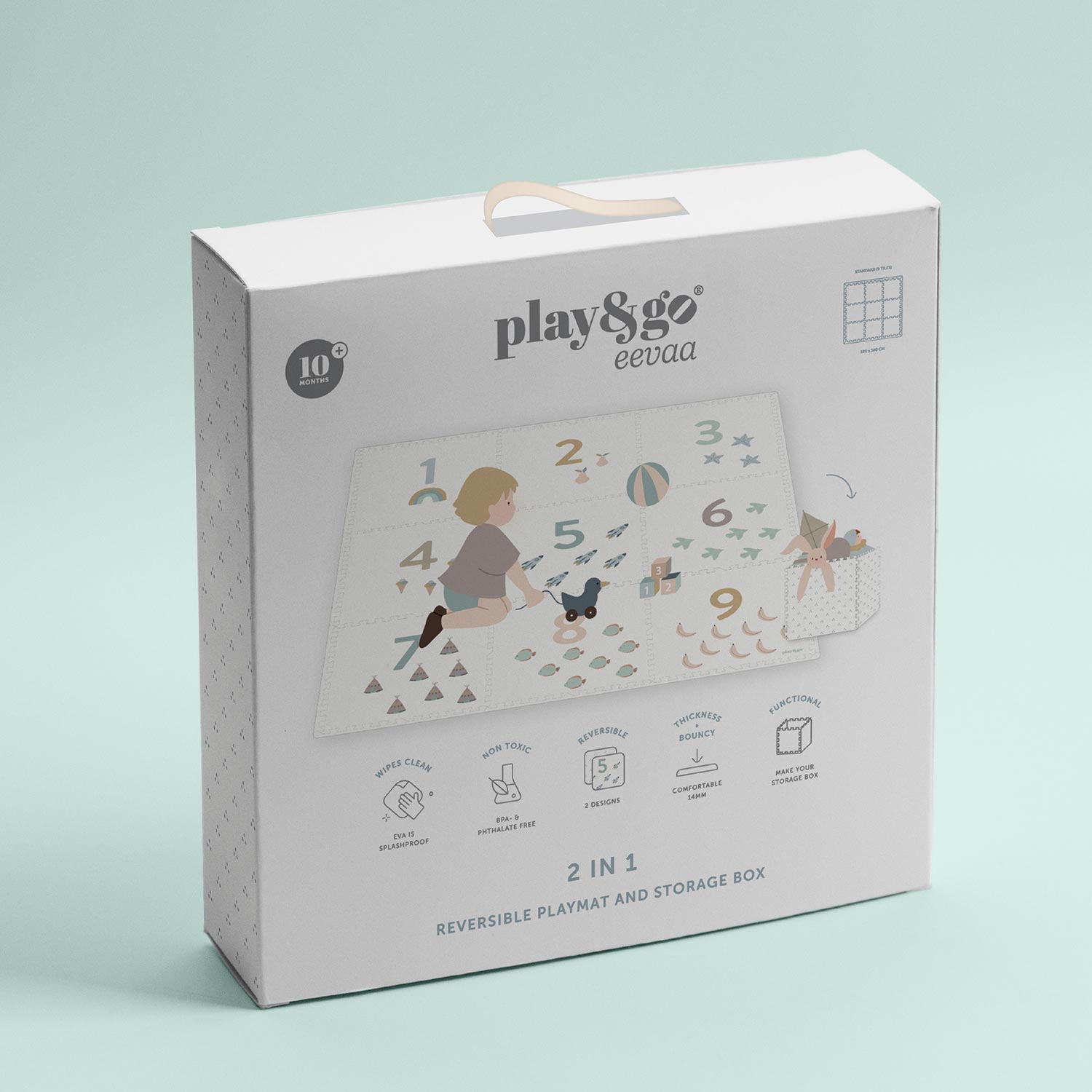 Play & Go - EEVAA speelmat - numbers