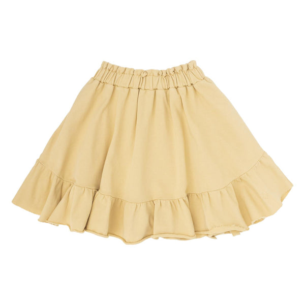 Tocoto Vintage - fleece mini skirt - yellow
