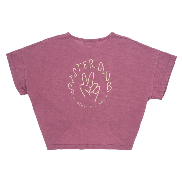Tocoto Vintage - "sister club" t-shirt - pink