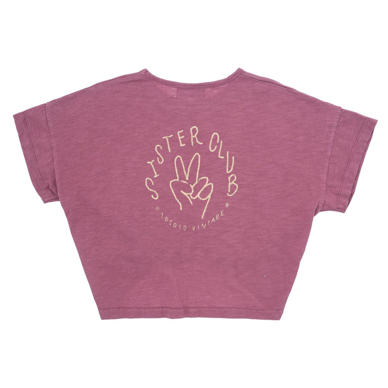 Tocoto Vintage - "sister club" t-shirt - pink