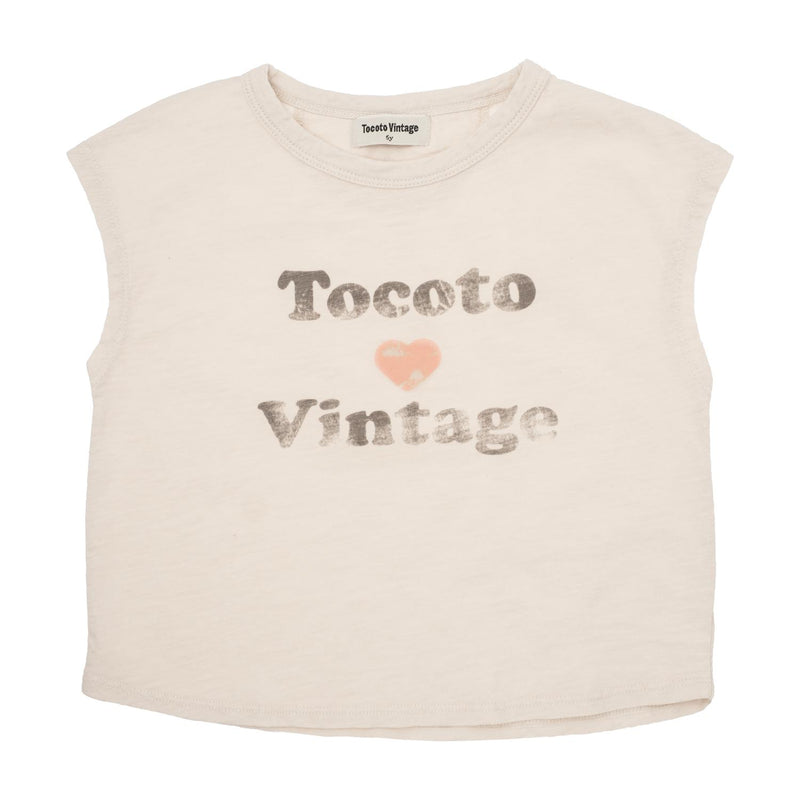 Tocoto Vintage - "tocoto love vintage" t-shirt - off white