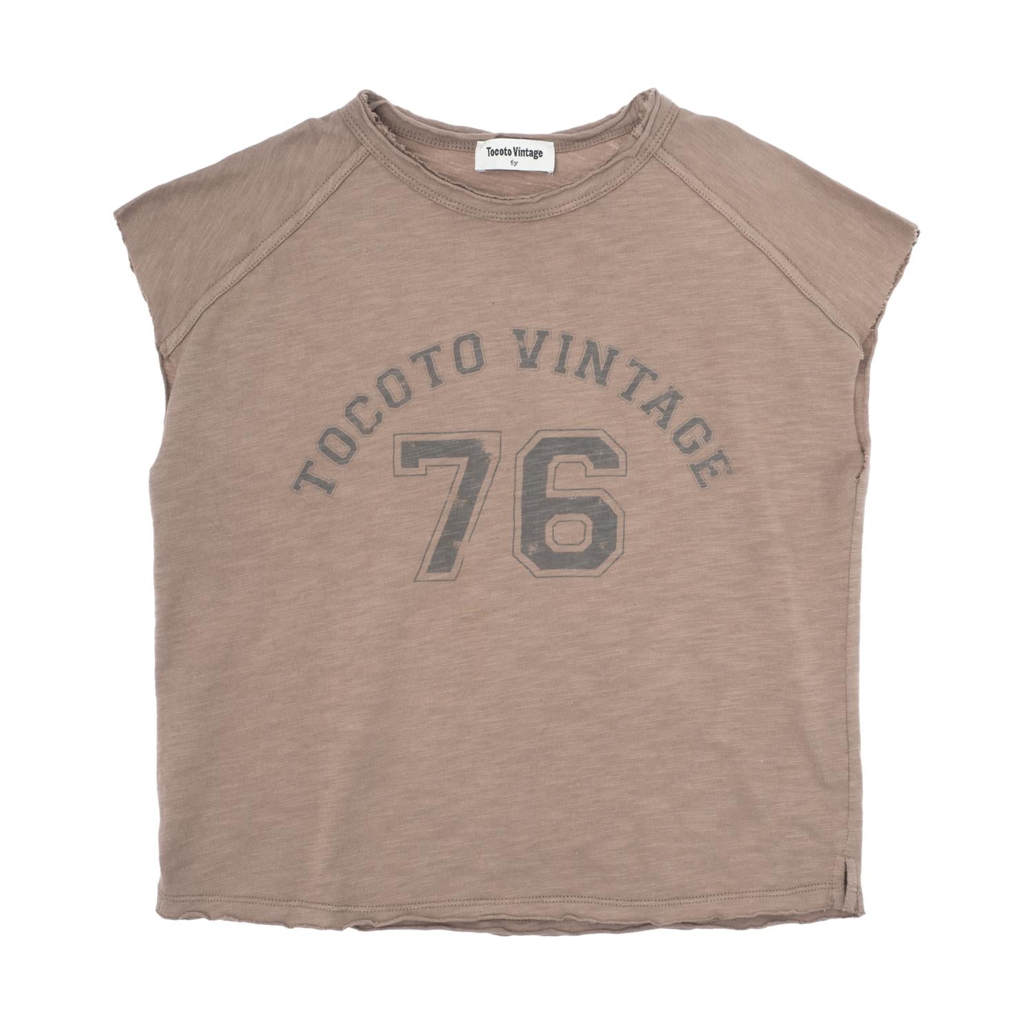 Tocoto Vintage - "76" t-shirt - brown