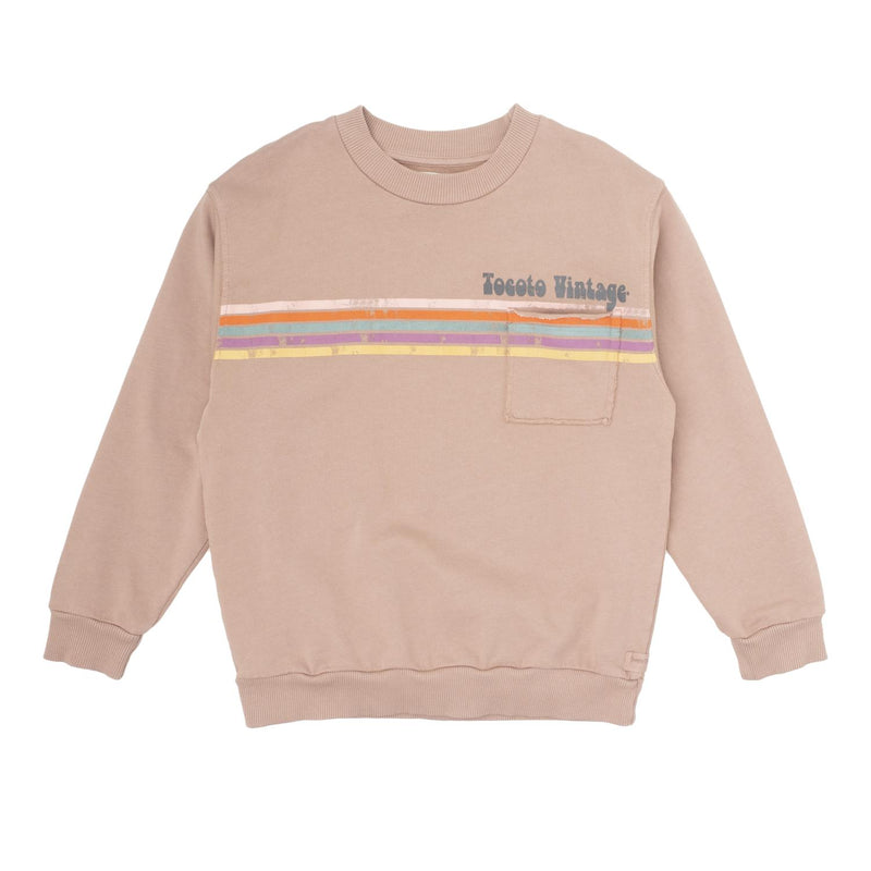Tocoto Vintage - "lines" sweater - brown