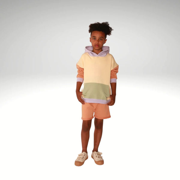 Cos I Said So - color block hoodie - apricot