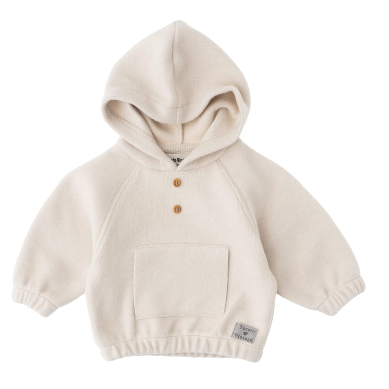 tocoto vintage baby hoodie wit
