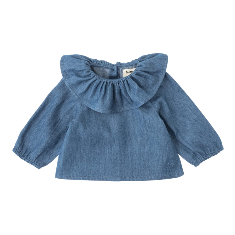 Tocoto Vintage baby blouse denim 
