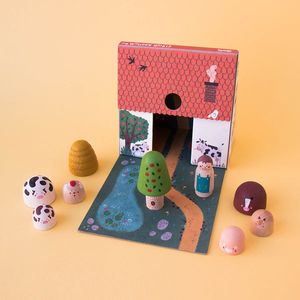 Londji - houten spel - my wooden world farm