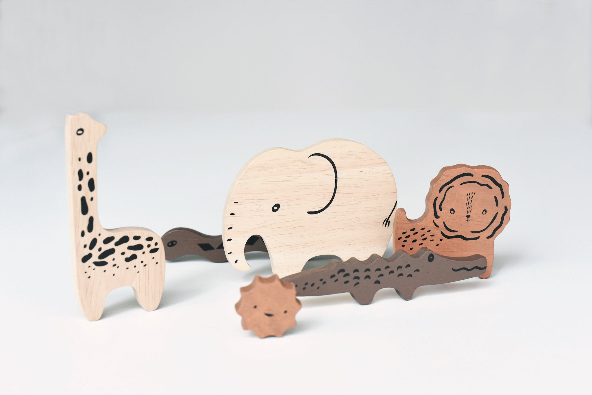 Wee Gallery - houten legpuzzel - safari animals