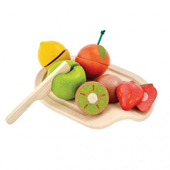 PlanToys speelgoed houten fruitset keukentje