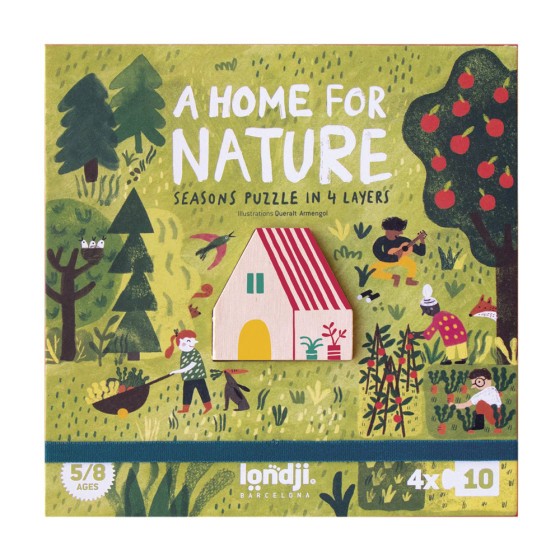 kinderen puzzel natuur londji